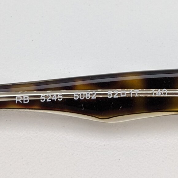 🕶️Ray-Ban RB5245 5082 Eyeglasses 52/17 140 /KAK234🕶️ - Picture 6 of 9